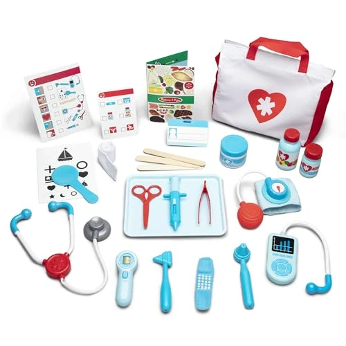 Limited-time offer: Melissa & Doug Get Well Doctor Kit, 25-Piece Toddler Doctor Play Set, Realistic Pretend Play Toys & Accessories, Preschool Toys for Girls & Boys Ages 3+ from $29.97 to $27.29 (save 9%)