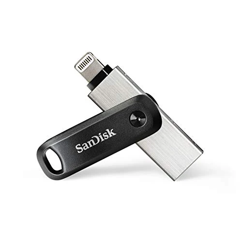 Limitiertes Angebot: SanDisk iXpand Go Flash-Laufwerk iPhone Speicher 128 GB (iPad kompatibel, automatisches Backup, Schlüsselanhänger-Funktion, USB 3.0, iXpand App), Schwarz von 58.99 EUR auf 37.80 EUR (Spare 36%)