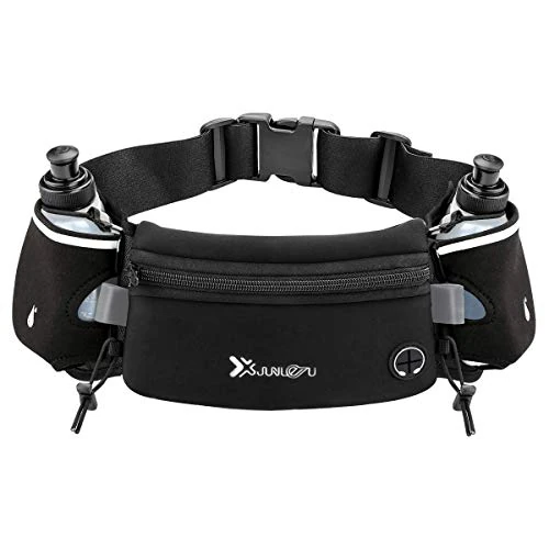 Offre limitee: Laelr Ceinture de Course Activ avec Bouteilles d'eau (2 x 175ML), Ceinture D'hydratation Ce Sac de Rangement Etanche à la Taille est Adapté à l'iPhones. de 7.99 EUR a 6.99 EUR (economie 13%)