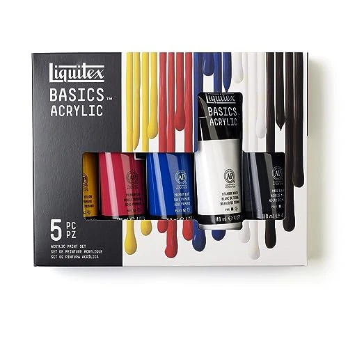 Limited offer: Liquitex Basics Acrylic Set 5X118ml from 37.50 EUR to 27.54 EUR (save 27%)