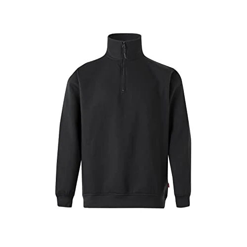 VELILLA 105702 0 Half Zip Sweatshirt, Black, Size XL