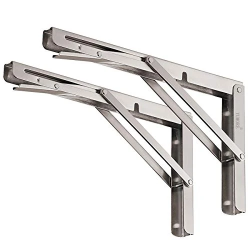 Oferta limitowana: YUMORE Składany wspornik do dużych obciążeń 300mm, YUMORE Składany wspornik do ławek i regałów ze stali nierdzewnej, składane mocowania do regału do ściany, uchwyt na stół, składane zawiasy do ściany z 238.09 zł na 54.89 zł (oszczędź 76