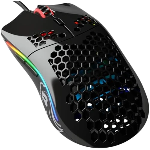 Offerta a tempo: GLORIOUS Gaming Model O- (Piccolo) Mouse da gaming compact wired - Superleggero 58 g, a nido d'ape, RGB, sensore Pixart 3360, ambidestro, Omron Switches - Nero lucido - 0.00% da 36.21 € a 36.21 €