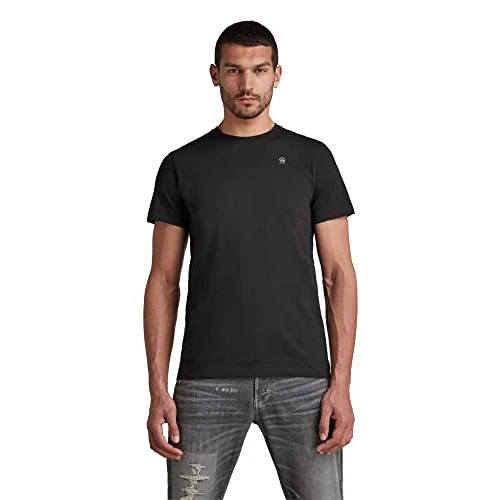 Limited-time offer: G-STAR Men's Base T-Shirt, Black (dk black D16411-336-6484), S from 30.00 £ to 16.10 £ (save 46%)
