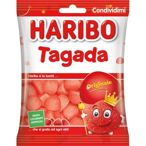 Offerta a tempo: Haribo Tagada - Caramelle Gommose Gusto Frutta — 38% da 1,59 € a 0,99 €
