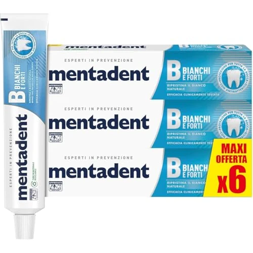 Offre limitée : Mentadent Dentifrice Dents Plus Blanches de 8.99 EUR à 6.75 EUR (remise 25%)