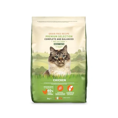 by Amazon Grainfree Recipe Dry Cat Food (Adult Cats) with Fresh Chicken - 3kg (Previously a Lifelong brand, same product)