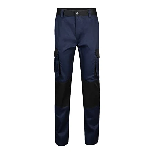 Velilla 103020B; Pantaloni Bicolore Multitasche; Colore Blu Navy e Nero; Taglie Europee 40; Taglie Italiane 44