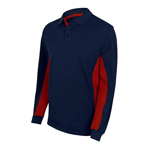Velilla 105514 61/12 – Navy Blue/Red XS – Bicolour Polo Shirt Long Sleeve Blue Navy Size XS