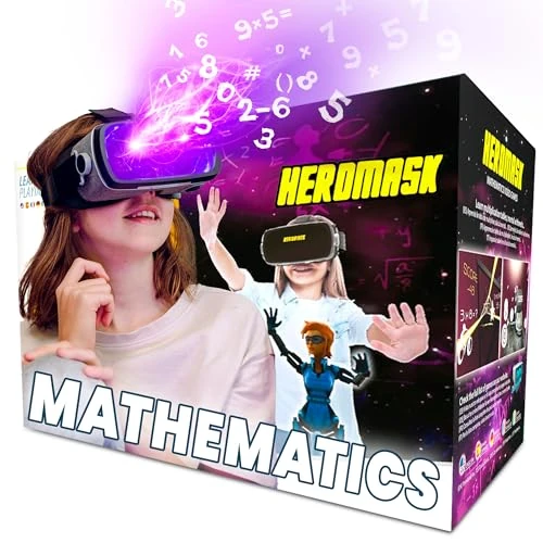 Limited-time offer: Heromask VR Headset + Maths Games (Boys&Girls 5-12) — Fun Gift to Practice Addition, Times Tables & More with Virtual Reality — Surprise kids with this Educational Toy! from 69.00 GBP to 49.00 GBP (save 29%)
