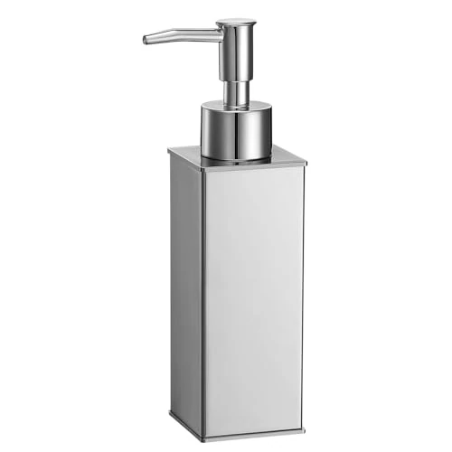 Limited-time offer: BGL 304 Stainless Steel Soap Dispenser, Refillable Standing Chrome Hand Wash & Shower Gel Dispenser with Extended Spout, Rustproof for Bathroom and Kitchen, 180ml from 14.29 £ to 14.29 £ (save 0.00%)