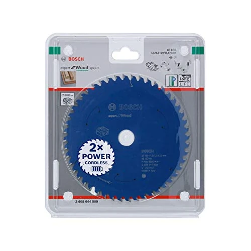 Limitiertes Angebot: Bosch Professional 1x Kreissägeblatt Expert for Wood (Holz, Sägeblatt Ø 165 x 20 x 1,5 mm, 48 Zähne, Zubehör Akku Kreissäge) von 29.69 EUR auf 25.19 EUR (Spare 15%)
