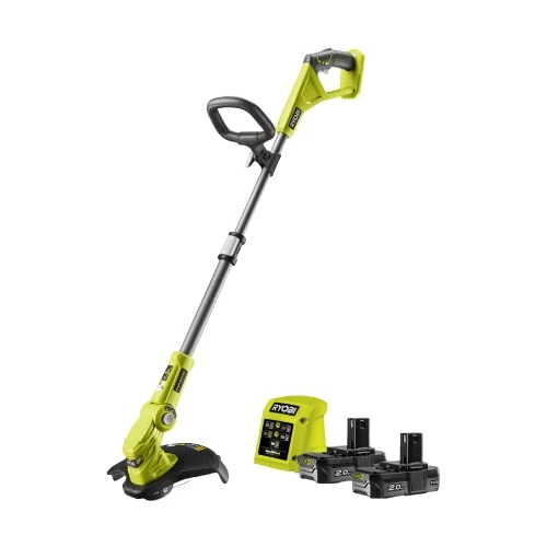 RYOBI RLT183220S Coupe-Bordures/Dresse-Bordures 18V One+ – Finitions de pelouse, Bordures, massifs et Bas de Talus – 25/30 cm, EasyEdge, Batterie 2,0 Ah + Chargeur