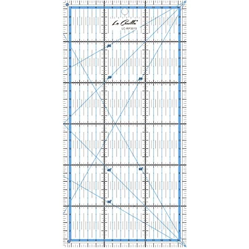 Oferta limitada: La Canilla ® - Regla para Patchwork Regla Universal 30x15 cm Regla Profesional Acrílico de Costura, Acolchado, Quilting, Patronaje y Base de Corte Transparente con Guías y Marcas Rectas y Ángulos de 10.99 € a 10.99 € (ahorro 0.00%)