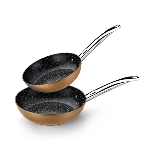 Oferta limitowana: Monix Copper zestaw 2 patelni, efekt miedzi, 20-24 cm, kute aluminium, powłoka nieprzywierająca, z cząstkami tytanu, do wszystkich rodzajów kuchni, również indukcyjnych z 115.97 zł na 115.97 zł (oszczędź 0.00%)
