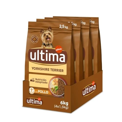 Oferta limitada: Ultima Pequeño Yorkshire Terrier Pollo, Comida seca para perros, Pack de 4 x 1,5kg, Total 6kg de 40.99 € a 35.96 € (ahorro 12%)