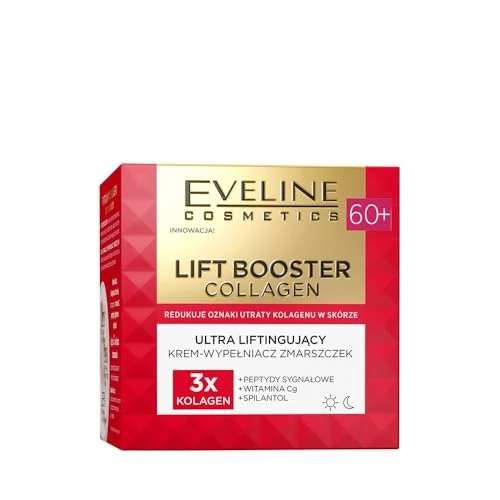 Offerta a tempo: Eveline Cosmetics Lift Booster Crema Rimpolpante al Collagene per Rughe 60+ | Skincare Viso Rivitalizzante e Rassodante Giorno e Notte - 46% da 11.99 € a 6.50 €