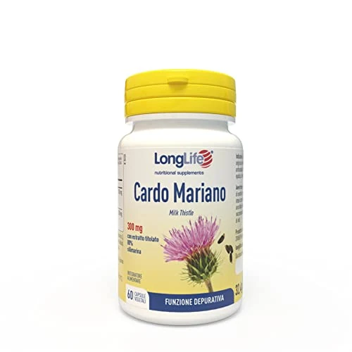 Offerta a tempo: LongLife® Cardo Mariano 300 mg | Estratto vegetale titolato all'80% in silimarina | Funzione depurativa | Fino a 2 mesi di trattamento | Senza glutine e vegano - 0% da 17.51 € a 17.51 €