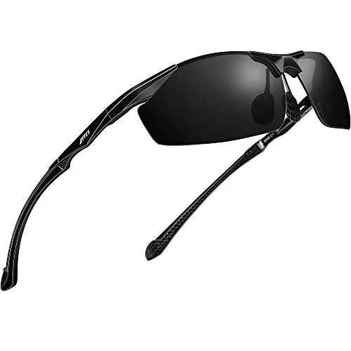 Oferta limitada: ATTCL Gafas de sol polarizadas para hombre, Gafas de sol rectangulares, 100% anti UV400 CAT 3 CE 8585 Black de 28.98 EUR a 23.18 EUR (ahorro 20%)