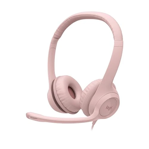 Offre limitée : Logitech H390 Casque Filaire pour PC/Ordinateur Portable, Casque Stéréo avec Microphone Antibruit, USB-A, Commandes en Ligne, Compatible avec Chromebook - Rose de 49.99 € à 31.35 € (37% de remise)
