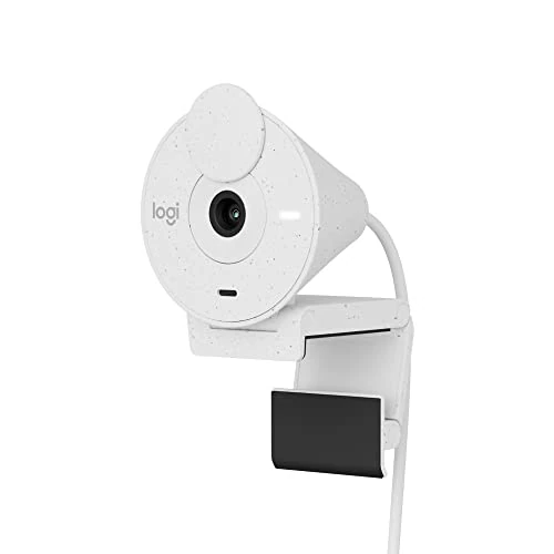 Limited-time offer: Logitech Brio 300 Full HD Webcam with Privacy Shutter, Noise Reduction Microphone, USB-C, Ceritified for Zoom, Microsoft Teams, Google Meet, Auto Light Correction, Streaming Webcam - White from 74.99 GBP to 38.99 GBP (save 48%)