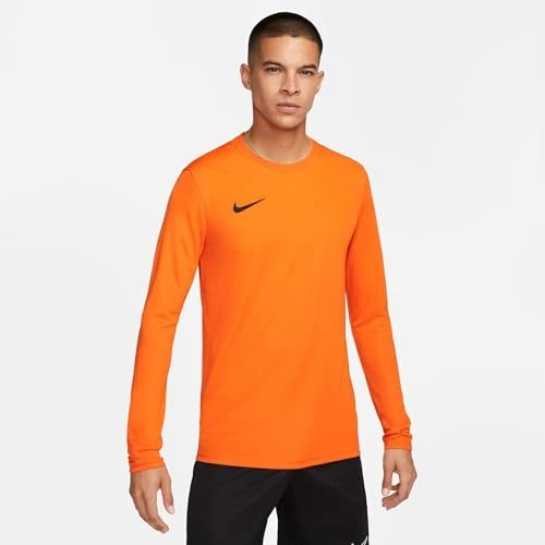 Offerta a tempo: Nike Dry Park VII, Maglia a Maniche Lunghe Uomo, Orange/Black, S - 0.00% da 21.26 € a 21.26 €