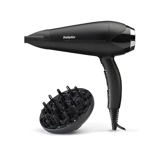 Begrenztes Angebot: BaByliss Haartrockner Turbo Smooth – 2200 W leistungsstarker Föhn, großer Diffusor, Ionen-Technologie mit Anti-Frizz, 3 Temperatureinstellungen & 2 Geschwindigkeitsstufen, Schwarz, D572DE von 19.90 EUR auf 19.90 EUR (Rabatt 0%)