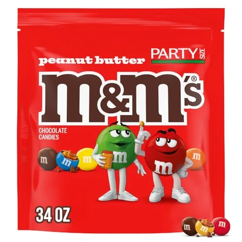 M&M'S Sacchetto di caramelle al cioccolato al burro di arachidi da 34 once