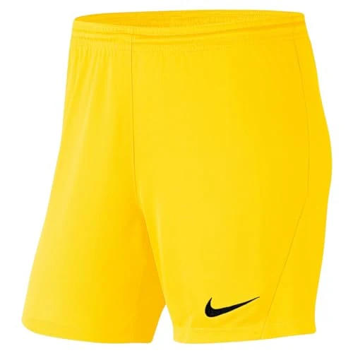 Nike W Nk Dry Park III Short NB K, Mujer, Tour Yellow/Black, M