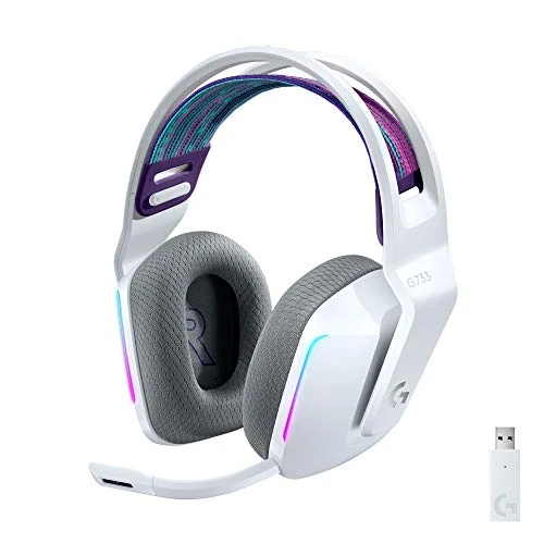Offerta a tempo: Logitech G733 LIGHTSPEED Cuffia Wireless con Microfono Gaming con Fascia per la Testa a Sospensione, LIGHTSYNC RGB, Tecnologia Microfono Blue VO!CE, Driver Audio Pro-G, Leggera - Bianco - 52% da 169.00 € a 81.49 €