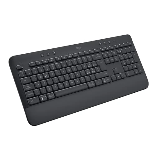 Limited-time offer: Logitech Signature K650 Wireless Keyboard with Wrist Rest, QWERTY Italian - Grey from 56.83 GBP to 56.83 GBP (save 0%)