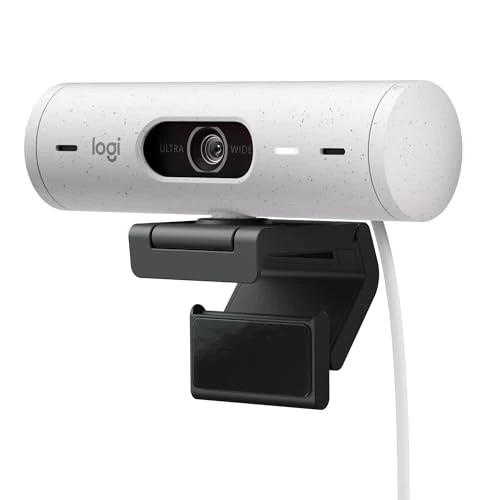Limited-time offer: Logitech Brio 500 Full HD webcam, auto framing, Show Mode, noise reducing mics, privacy shutter, USB-C, streaming & video calling - Microsoft Teams, Google Meet, Zoom, PC/Mac - White from 129.00 GBP to 74.79 GBP (save 42%)
