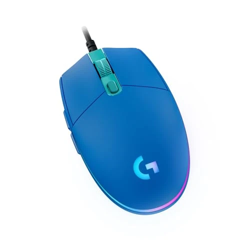 Limitiertes Angebot: Logitech G203 Gaming-Maus mit anpassbarer LIGHTSYNC RGB-Beleuchtung, 6 programmierbare Tasten, spieletauglicher Sensor, Abtastung mit 8.000 DPI, Geringes Gewicht - Blau von 39.00 EUR auf 34.63 EUR (Spare 11%)