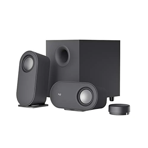 Begrenztes Angebot: Logitech Z407 Bluetooth-Computerlautsprecher mit Subwoofer und kabelloser Steuerung, raumfüllendem Sound, Premium-Audio mit mehreren Eingängen, USB-Lautsprechern - Graphit von 110.38 EUR auf 84.99 EUR (Rabatt 23%)