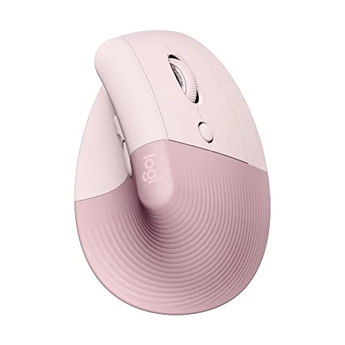 Limited offer: Logitech Lift Vertical Ergonomic Mouse, Wireless, Bluetooth or Logi Bolt USB receiver, Quiet clicks, 4 buttons, compatible with Windows/macOS/iPadOS, Laptop, PC - Pink from 70.41 EUR to 49.99 EUR (save 29%)