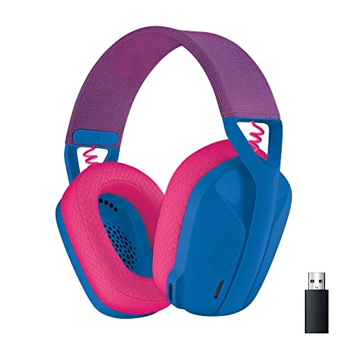 Offerta a tempo: Logitech G G435 LIGHTSPEED, cuffia gaming wireless e Bluetooth - cuffie leggere over-ear, microfoni integrati, batteria da 18 ore, Dolby Atmos, PC, PS4, PS5, Nintendo Switch/Switch 2, mobile - Blu - 39% da 87.99 € a 53.99 €