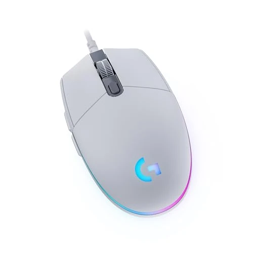 Limited offer: Logitech G203 Lightsync Gaming Mouse with Customizable RGB Lighting, 6 Programmable Buttons, Gaming Grade Sensor, 8 k dpi Tracking, Light Weight (White) from 47.99 EUR to 23.69 EUR (save 51%)