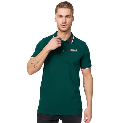 Offre limitée : Lonsdale London Lion Men's Polo Shirt Shirt Polo Shirt Bottlegreen, Taille:S de 47.79 € à 47.79 € (0.00% de remise)
