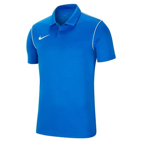 Nike Uomo T-Shirt, Royal Blue, Bianco, L