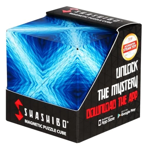 Offerta a tempo: Shashibo Cubo Cambiaforma - Cubo Antistress, Pluripremiato e Brevettato, con 36 Magneti in Terre Rare - Oltre 100 Forme Diverse (Blue Planet) - 0.00% da 24.99 € a 24.99 €