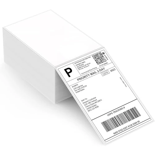 Offre limitée : MUNBYN Etiquette Thermique 500Pack Étiquettes d'expédition Thermiques 4XL - Etiquettes Autocollantes 10 x 15 cm, Résistant aux rayures, à l'eau, à la saleté, à la poussière et à la graisse, Blanc de 23.99 € à 21.46 € (11% de remise)