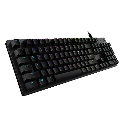 Logitech G512 CARBON con switch GX Brown e passthrough USB, Tastiera Gaming Meccanica LIGHTSYNC RGB, US INT'L - Nero