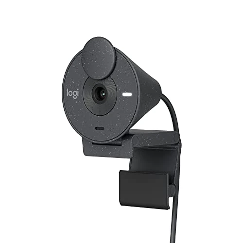 Oferta limitada: Logitech Brio 300 Full HD Webcam con Obturador de privacidad, micrófono con reducción de Ruido, USB-C, certificada para Zoom, Microsoft Teams, Google Meet, corrección automática de luz - Grafito de 84.99 EUR a 54.95 EUR (ahorro 35%)