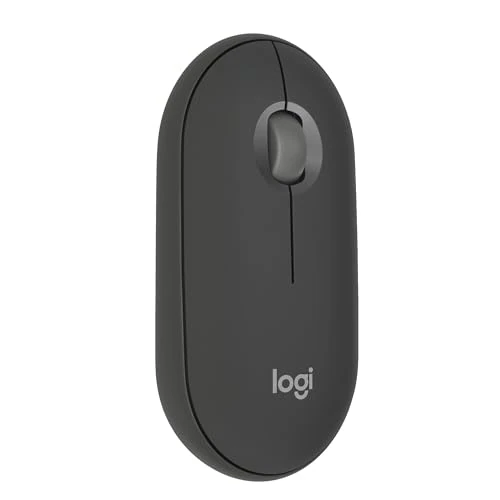 Offerta a tempo: Logitech Pebble Mouse 2 M350s wireless Bluetooth sottile, portatile, leggero, personalizzabile, clic discreti, Easy-Switch per Windows, macOS, iPadOS, Android, Chrome OS - Grafite - 42% da 30.99 € a 18.08 €
