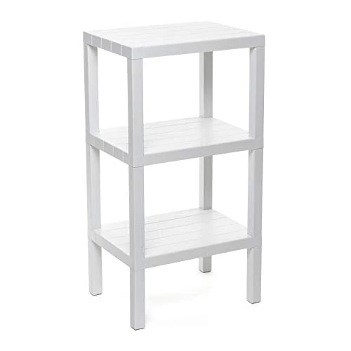 Tijdelijke aanbieding: TATAY Stellingkast met 3 Niveaus | Vochtbestendig | Inclusief Schroeven en Compatibel met Quick Fix Systeem | Voor Binnen en Buiten | Tot 30 kg – Model Lombok – Wit van 31.49 EUR naar 31.49 EUR (korting 0%)