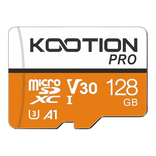Offerta a tempo: KOOTION Scheda di Memoria 128GB Micro SDXC U3 A1 V30 4K, Fino a 100MB/s, Alta Velocità, Scheda SD Memory Card per Telefono, Videocamera, Gopro e Altri Dispositivi - 8% da 29.99 € a 27.59 €