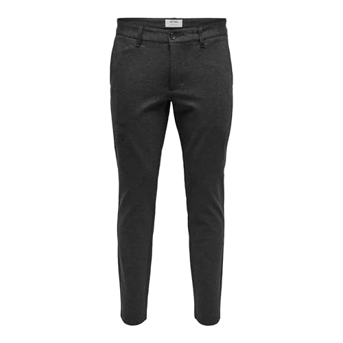 Oferta limitada: Only & Sons Onsmark Pant Gw 0209 Noos Pantaln, Hombre, Dark Grey Melange, 31W / 32L de 39.99 € a 32.75 € (ahorro 18%)