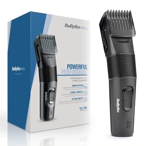 Offerta a tempo: BaByliss Precision Cut Tagliacapelli, Tagliacapelli Senza Fili per Uomo, 0,5–24mm 13 Lunghezze, Autonomia di 60 Minuti, Lame in Acciaio Inox, Nero, E786E - 38% da 39.90 € a 24.90 €