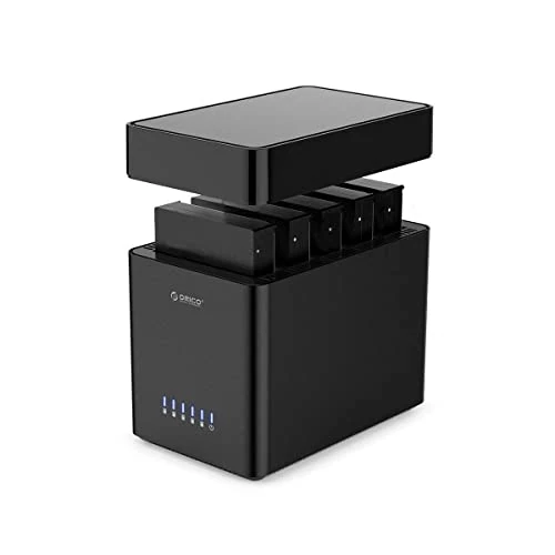 Offre limitée : ORICO Station d'accueil 5 Baies sans Outil, USB 3.0 Boîtier de Disque Dur de Type magnétique Support 5 x 18 to -12V6.5A Adaptateur, Compatible avec Windows/Mac OS/Linux (DS500U3) de 101.17 € à 149.99 € (-48.26% de remise)