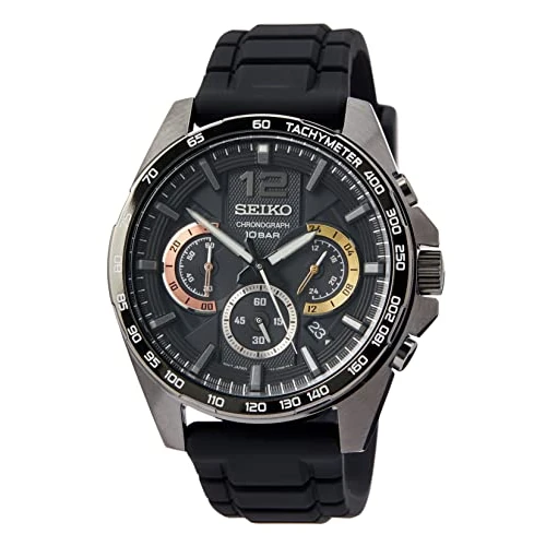 Oferta ograniczona: Seiko Mężczyźni Chronograf Zegarek, Czarny, 44 mm z 194.01 EUR na 145.68 EUR (znizka 25%)